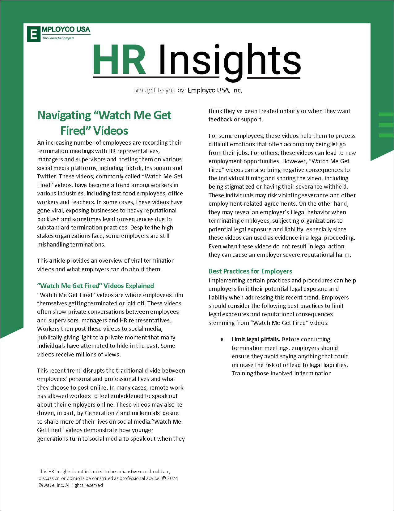 HR Insights: Navigating “Watch Me Get Fired” Videos