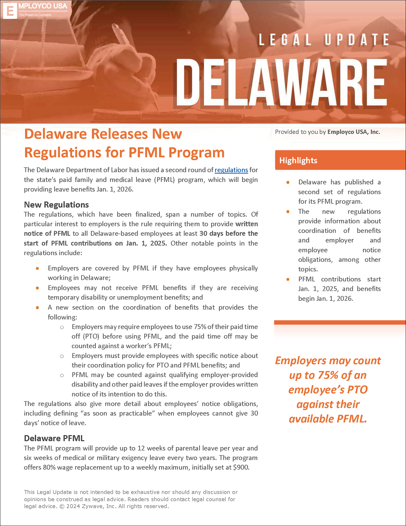 Delaware Legal Update 