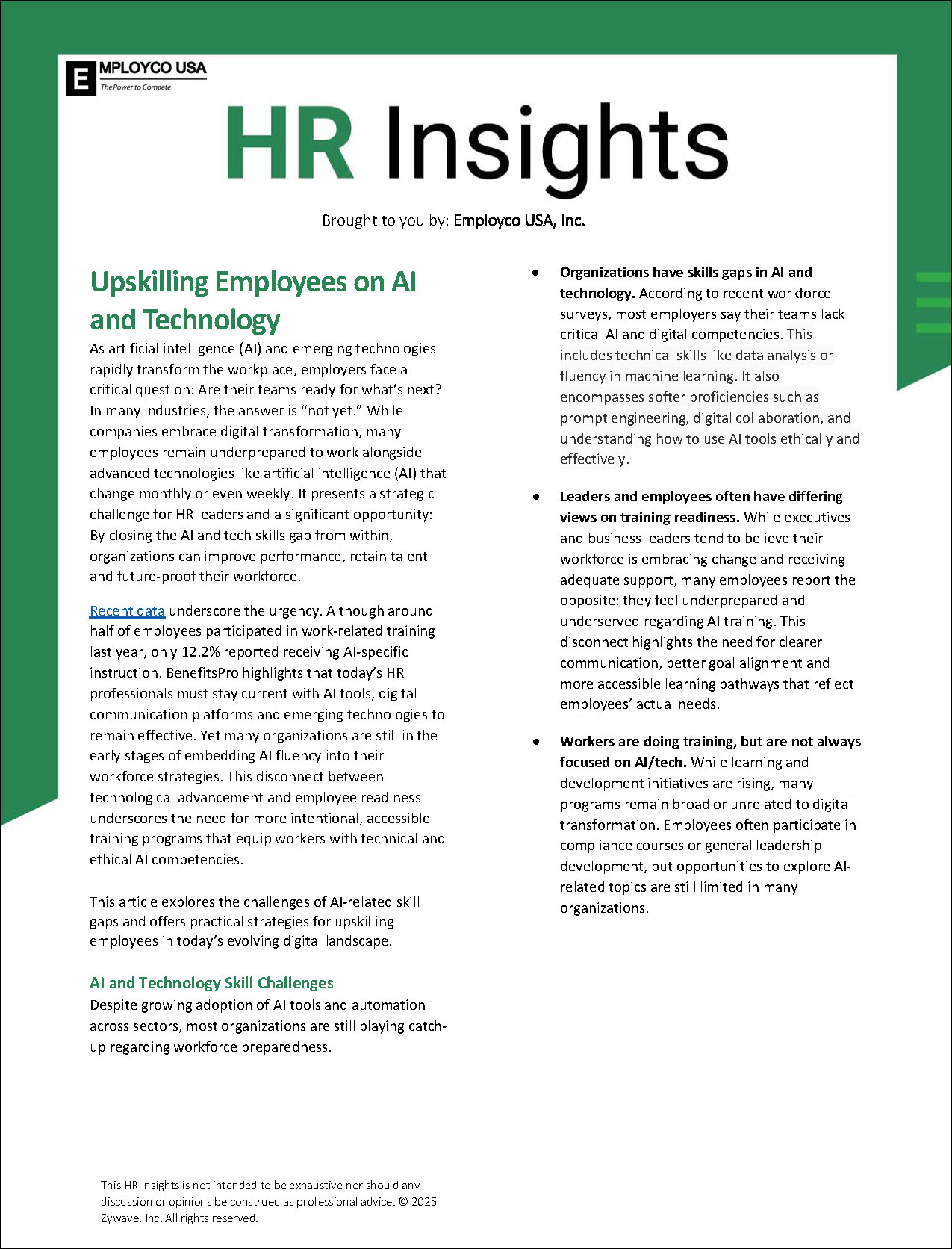HR Insights: Upskilling Employees on AI and Technology