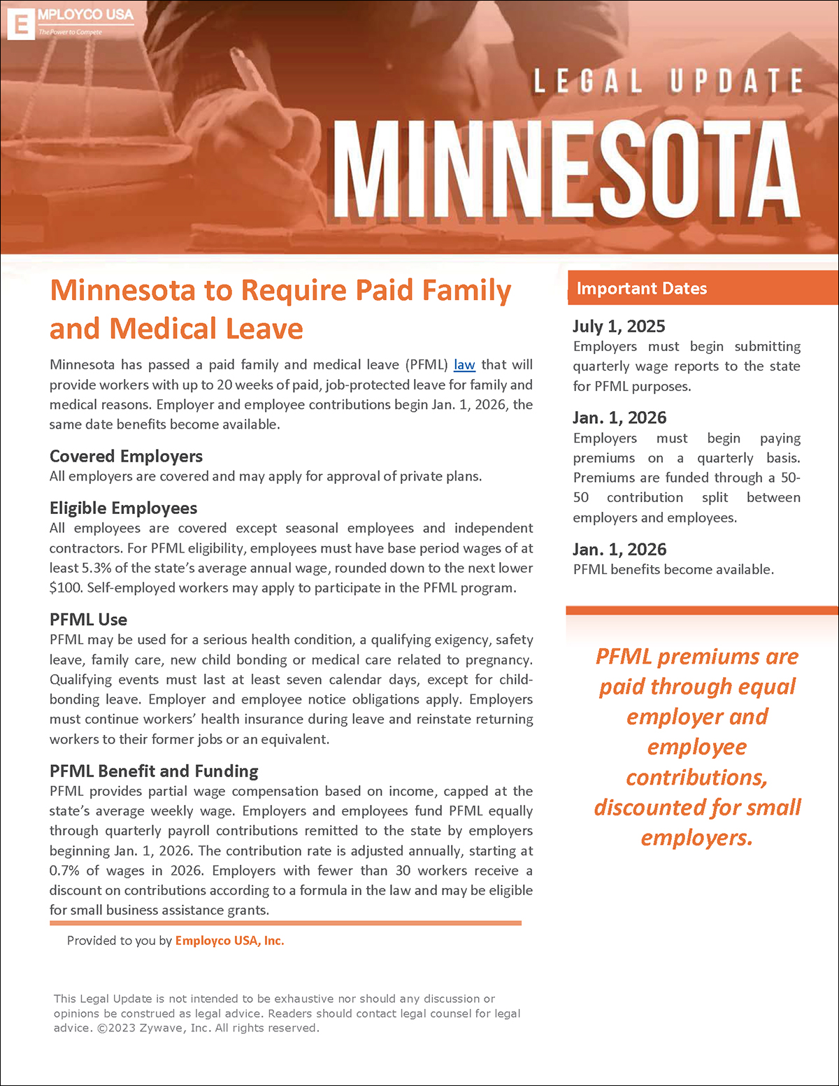 Legal Update 4: Minnesota