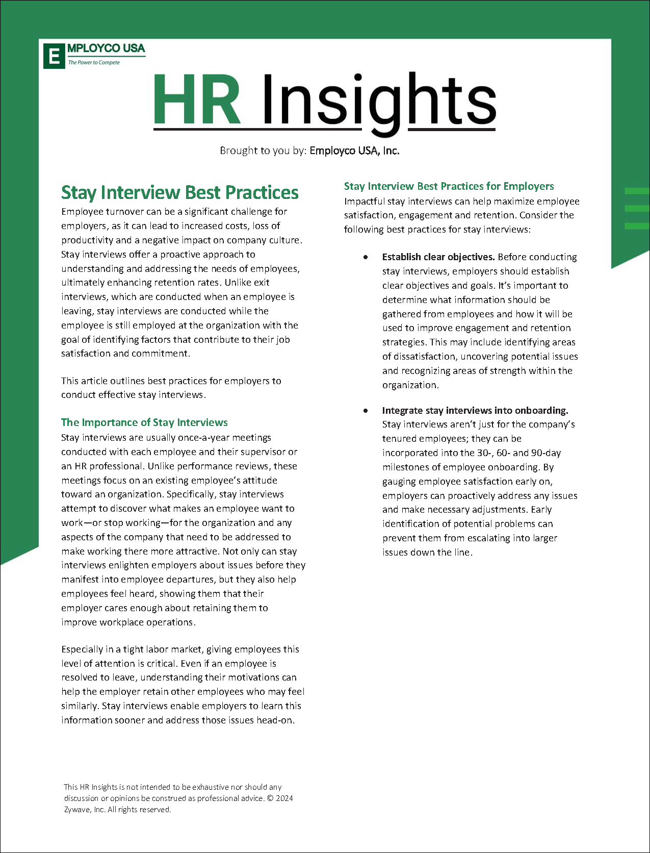 HR Insights: Stay Interview Best Practices