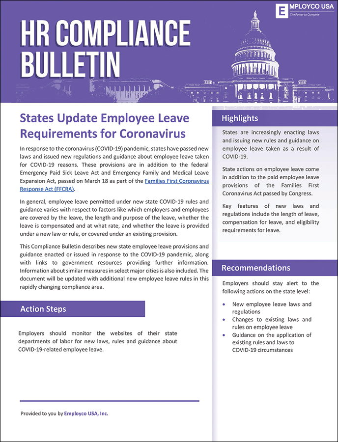 HR Compliance Bulletin PDF