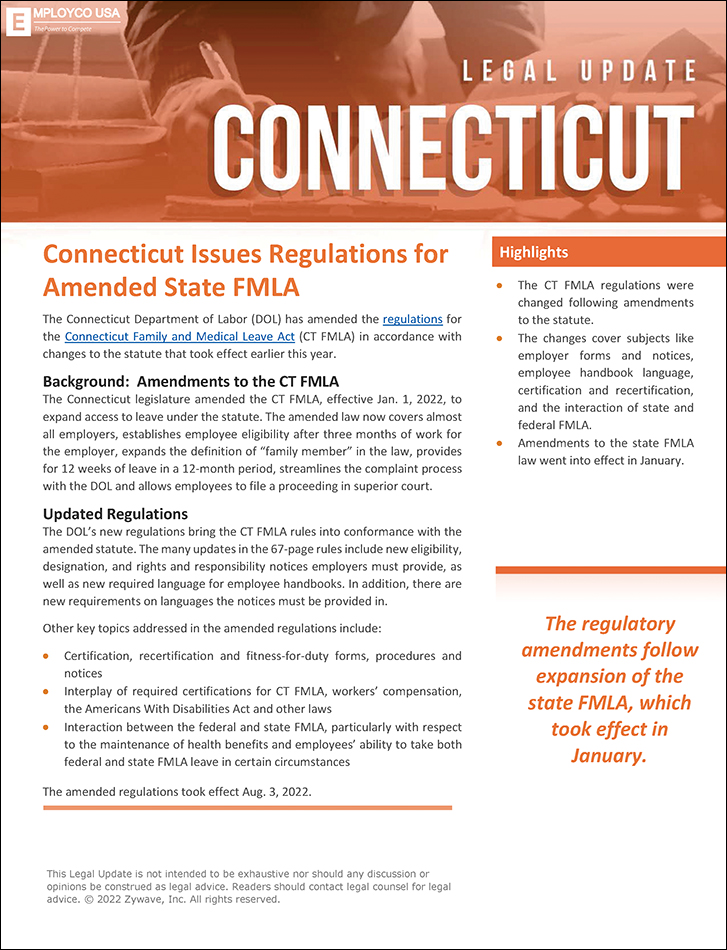 Legal Update Connecticut PDF