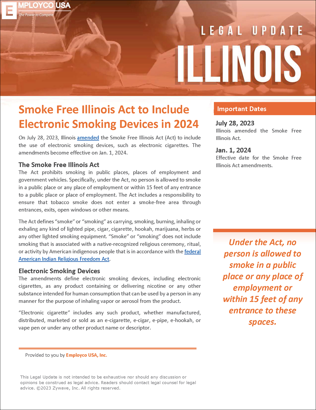 Illinois Legal Update