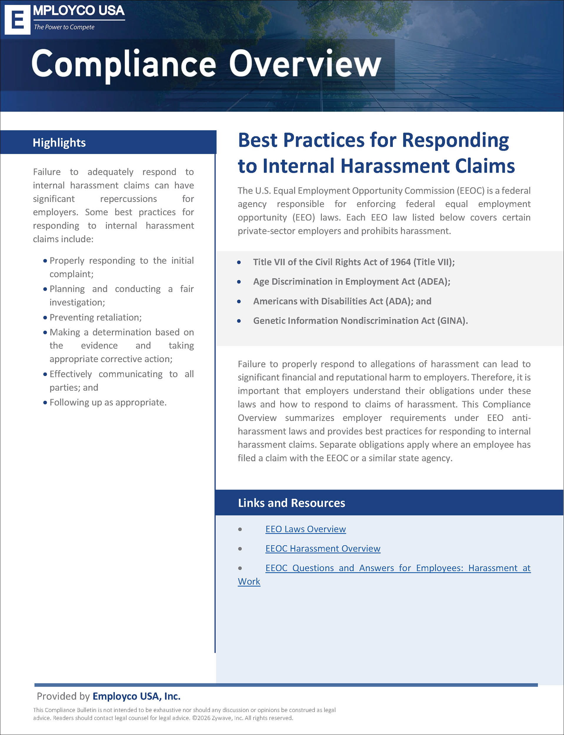 Compliance Overview