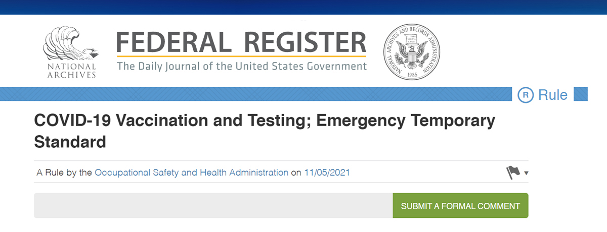  Emergency Temporary Standard (ETS) 