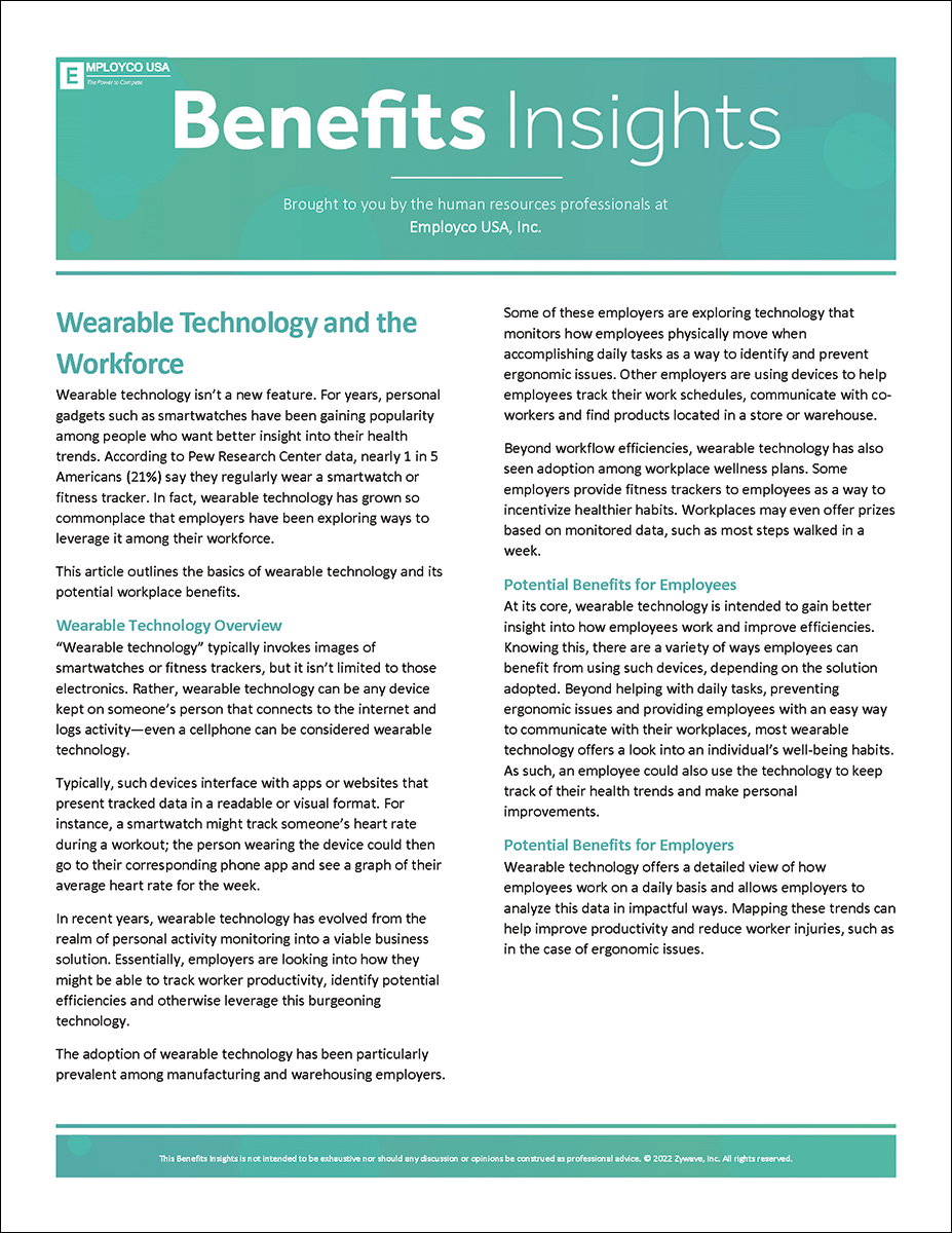 Benefits Insights